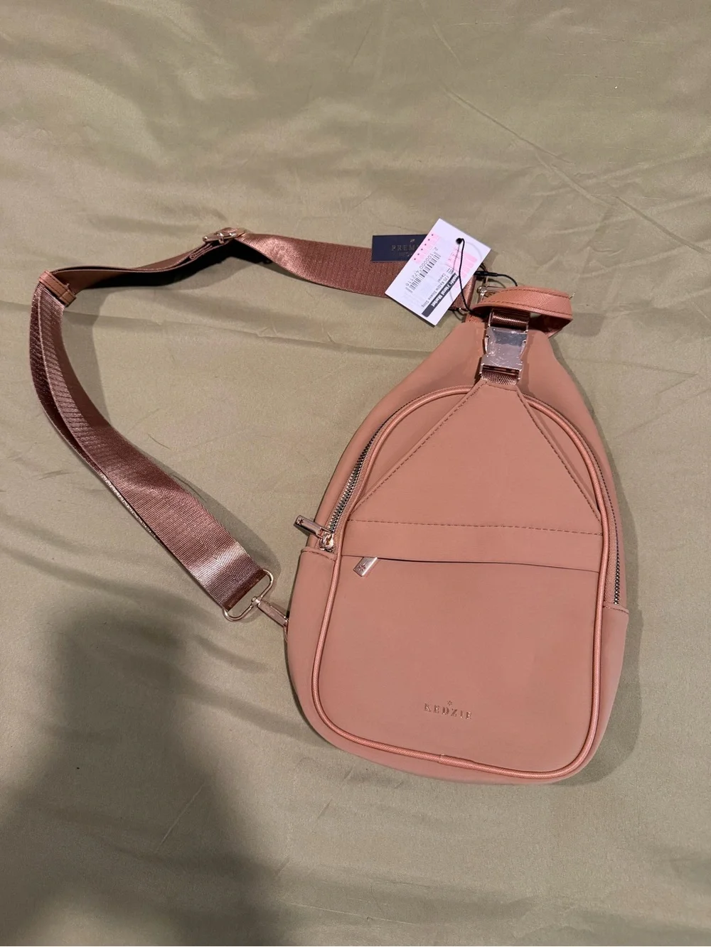 Tan Sling Crossbody Bag
